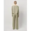 DANTE 6 - Jules Satin Wide Leg Pants |  Sunlit Grass 