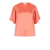 DANTE 6 - Arvi Satin Butterfly Sleeve Top |  Radiant Apricot