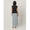 DANTE 6 - Feral Denim Maxi Skirt |  Worn Blue