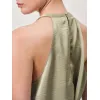 DANTE 6 - Elody Satin Haltertop |  Sunlit Grass 