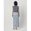 DANTE 6 - Feral Denim Maxi Skirt |  Worn Blue