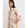 Hartford Rune Palm Print Dress  - Gold&Brown