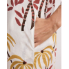 Hartford Rune Palm Print Dress  - Gold&Brown