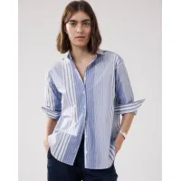 Hartford Charlot Blouse  | Blue Stripe 
