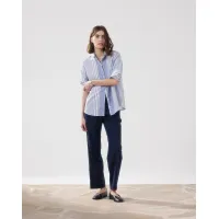 Hartford Charlot Blouse  | Blue Stripe 