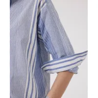 Hartford Charlot Blouse  | Blue Stripe 