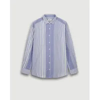 Hartford Charlot Blouse  | Blue Stripe 