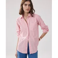 Hartford Cover Blouse  | Pink Stripe