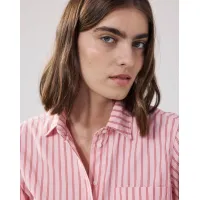 Hartford Cover Blouse  | Pink Stripe
