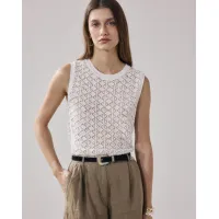 Hartford Mack Knit Top - Ecru 