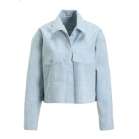 EST' SEVEN - MacLaine Blouse  |  Licht Denim Silver