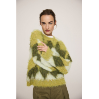 JC SOPHIE - Phil Sweater - Lime Argyle 