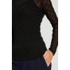 Rue de Femme -Round Neck Blouse |  Black 