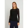 Rue de Femme -Round Neck Blouse |  Black 
