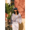 JC SOPHIE - Garner Blouse- Light Blue/Beige