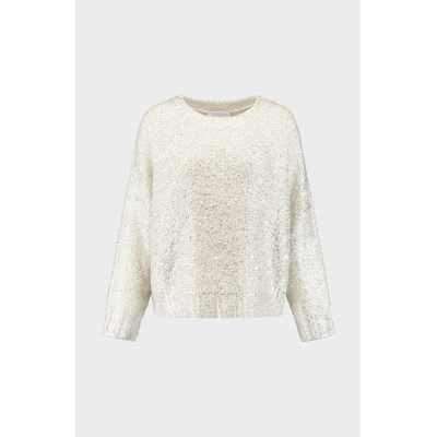 AMAYA AMSTERDAM - Lilly Knit Pullover  |  White Silver