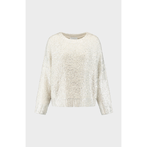 AMAYA AMSTERDAM - Lilly Knit Pullover  |  White Silver