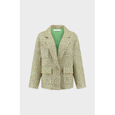 AMAYA AMSTERDAM - Luca Jacket  |  Green Glitter 