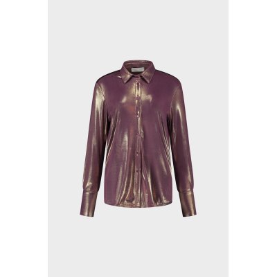 AMAYA AMSTERDAM - Nora Blouse   |  Shiny Purple