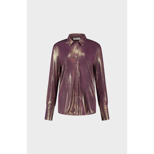 AMAYA AMSTERDAM - Nora Blouse   |  Shiny Purple