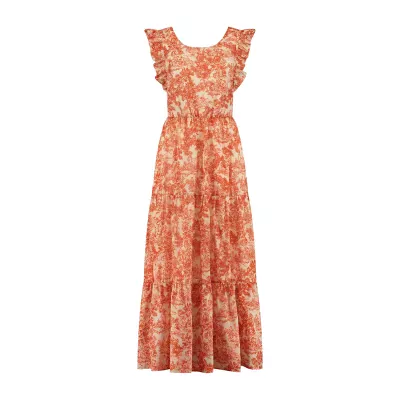 AMAYA AMSTERDAM - Delia Dress  |  Orange Toile Print 