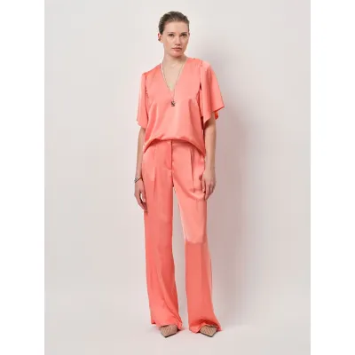 DANTE 6 - Arvi Satin Butterfly Sleeve Top | Radiant Apricot DANTE 6 - Arvi Satin Butterfly Sleeve Top | Radiant Apricot