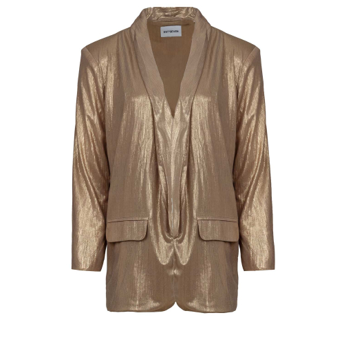 EST' SEVEN Araz Metallic Blazer - Gold