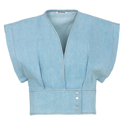 EST' SEVEN - Pfeiffer Top  |  Blue Denim