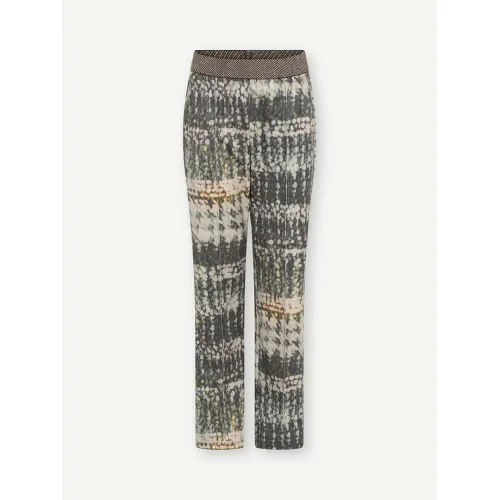 Gustav Denmark Marisa Wide Leg Jersey Pants - Olive Print