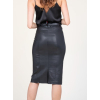 EST' SEVEN  -  Leather Skirt Pencil  |  Black