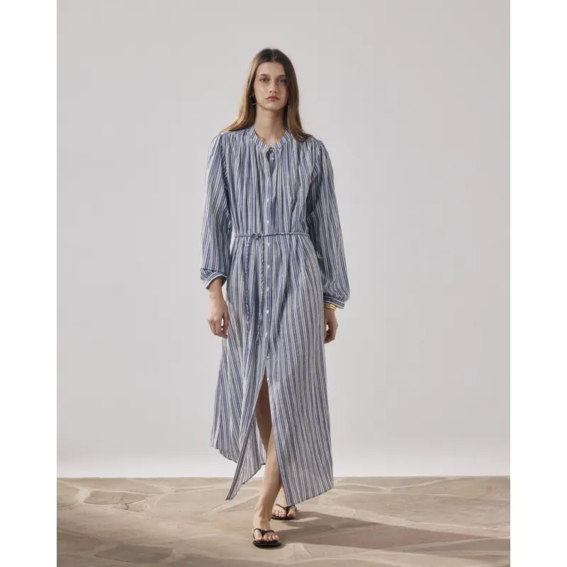 Hartford Ryton Dress | Blue Stripes