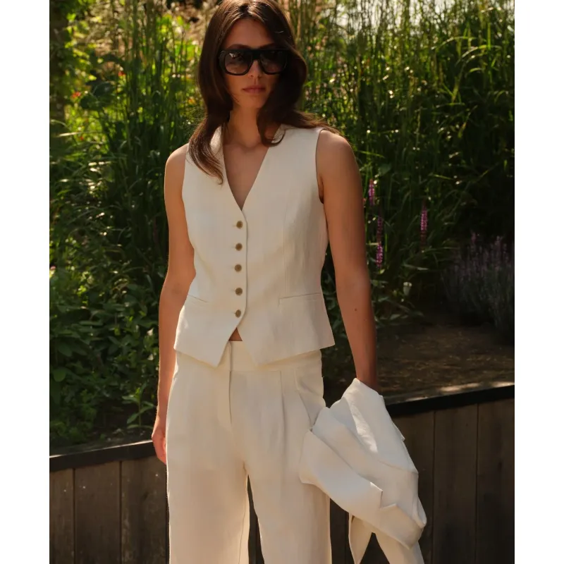 JAPAN TKY | Mirya Gilet | Soft White 