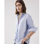 Hartford Charlot Blouse  | Blue Stripe 