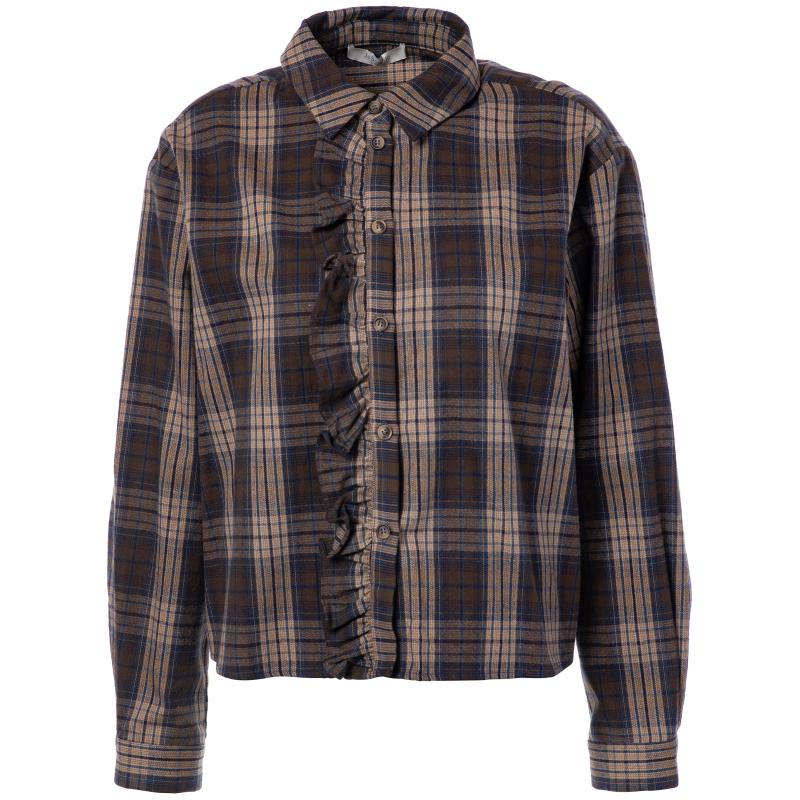 JC SOPHIE - Parole Blouse - Blue/Sand Check