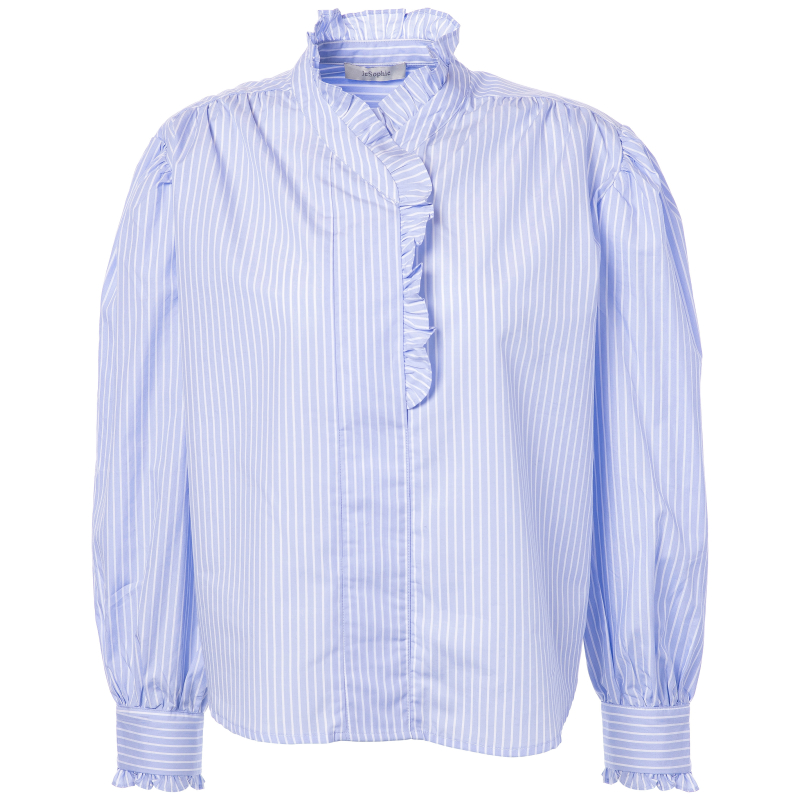 JC SOPHIE - Patchouli Blouse - Light Blue Stripes
