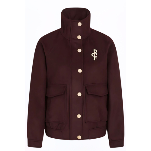 Rue de Femme - Naima Bomber Jacket  |  Raspberry Wine