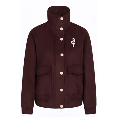 Rue de Femme - Naima Bomber Jacket  |  Raspberry Wine