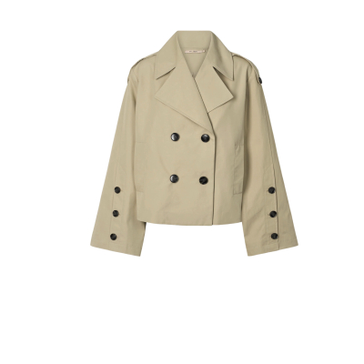Rue de Femme - Kendrae Outdoor Jacket | Oyster Grey Rue de Femme - Kendrae Outdoor Jacket | Oyster Grey