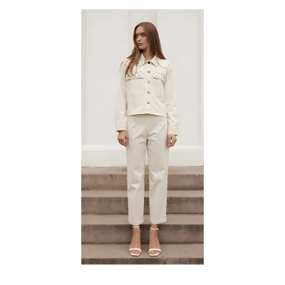 Rue de Femme - Olana Regular Pants | Off White Rue de Femme - Olana Regular Pants | Off White