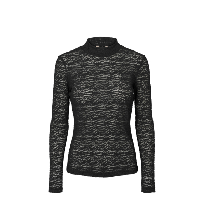 Rue de Femme -Roll Neck Blouse | Black Rue de Femme -Roll Neck Blouse | Black