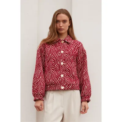 Rue de Femme -Maelynn Jacket  |  Mars Red