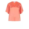 DANTE 6 - Arvi Satin Butterfly Sleeve Top |  Radiant Apricot