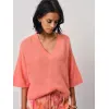 DANTE 6 - Arvi Satin Butterfly Sleeve Top |  Radiant Apricot