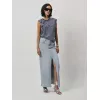 DANTE 6 - Feral Denim Maxi Skirt |  Worn Blue