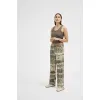 Gustav Denmark Marisa Wide Leg Jersey Pants - Olive Print