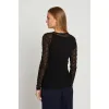 Rue de Femme -Round Neck Blouse |  Black 