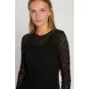 Rue de Femme -Round Neck Blouse |  Black 
