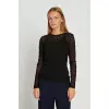 Rue de Femme -Round Neck Blouse |  Black 